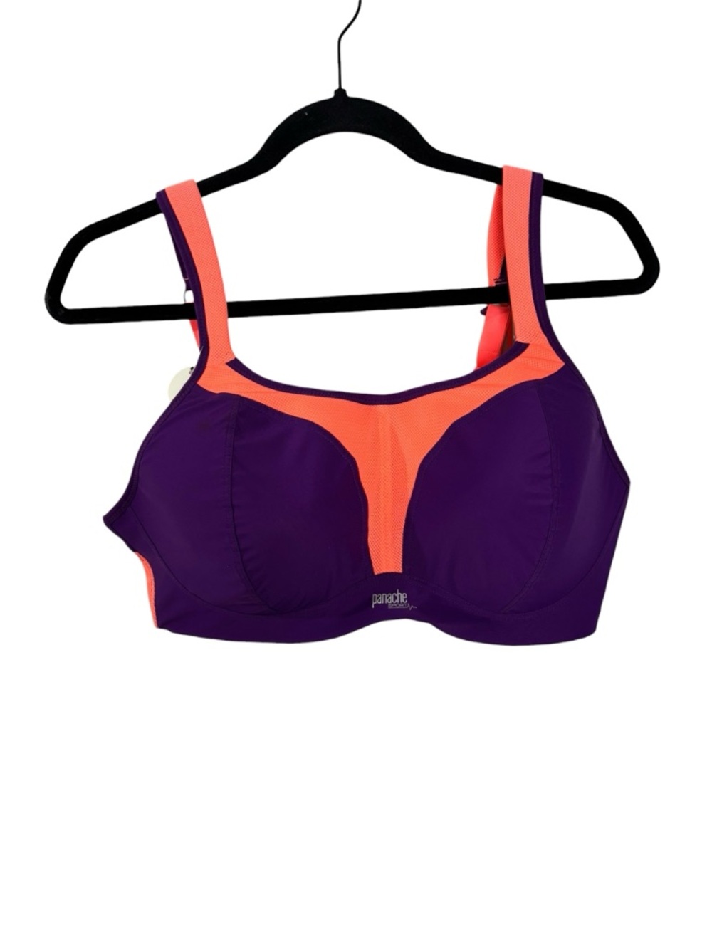 NEW Panache Sports 7341 Purple/Coral Multi Multiway Non Wired Bra Size 40DD - Picture 2 of 13